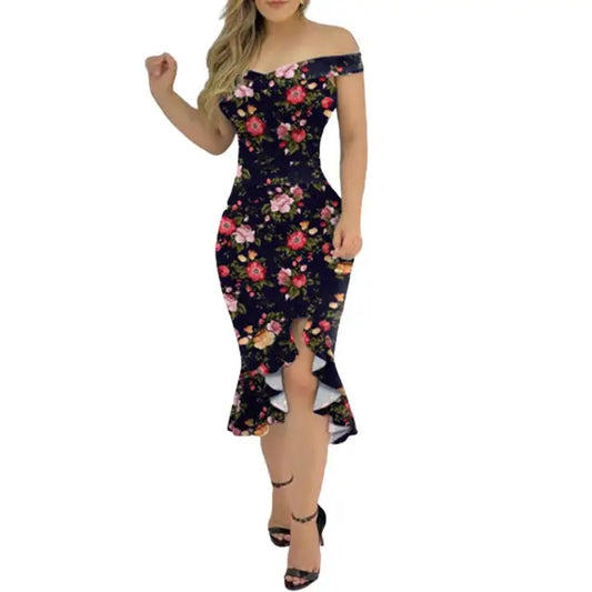 Elegante Bruiloftsjurk Bodycon Korte Avondjurk Glanzend - StudioMarella