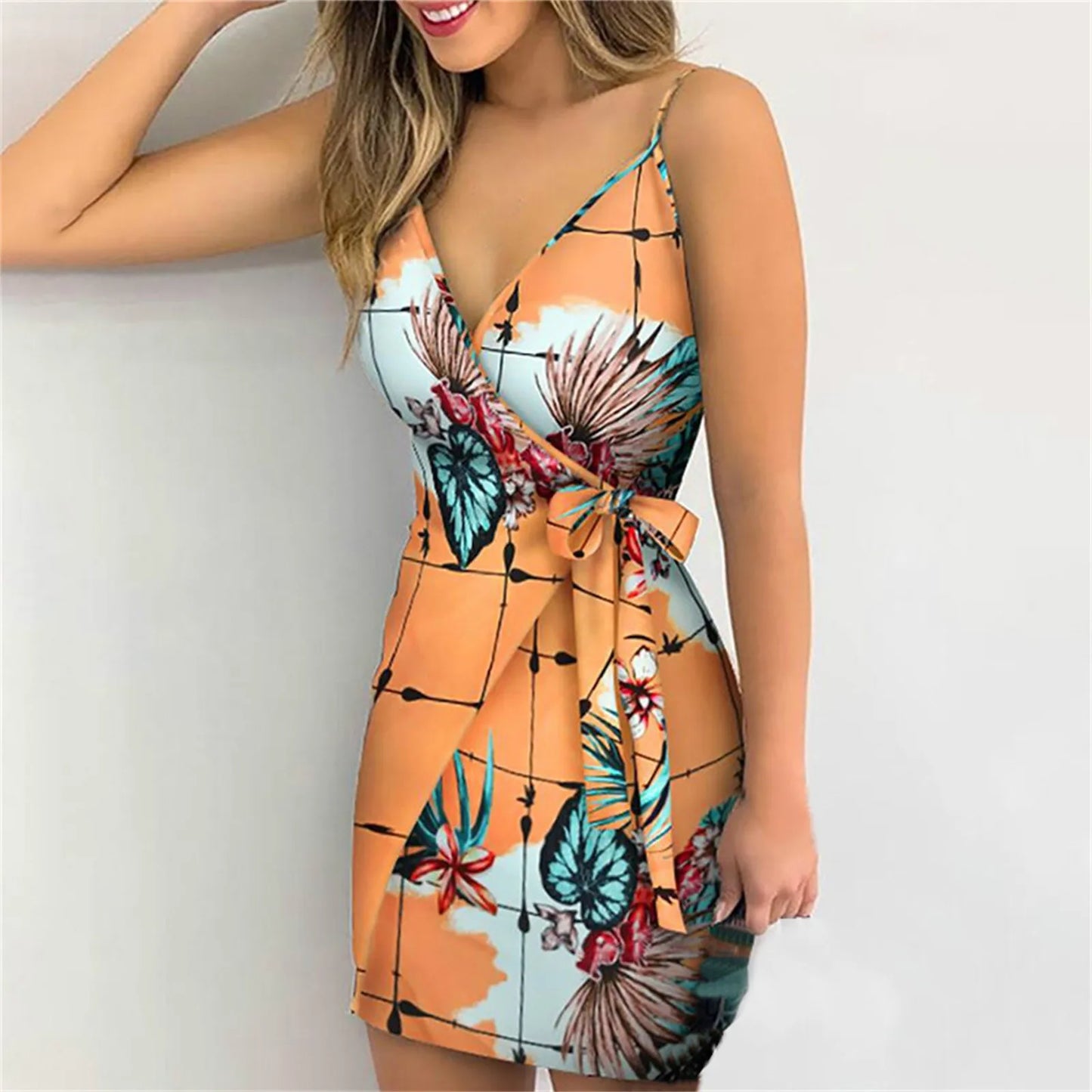 Zomerjurk Tropische Print Vrouwelijke Boho Stijl