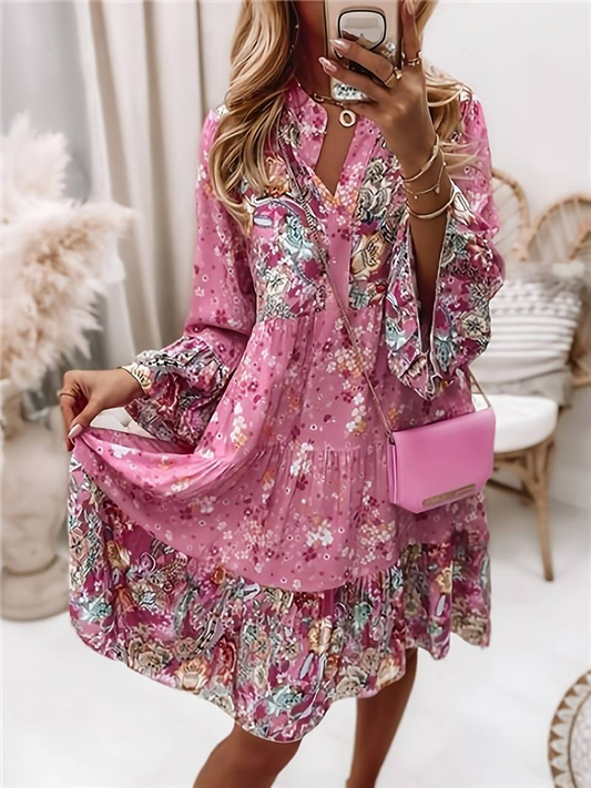 Boho Jurk met Bloemenprint voor Vrouw - StudioMarella