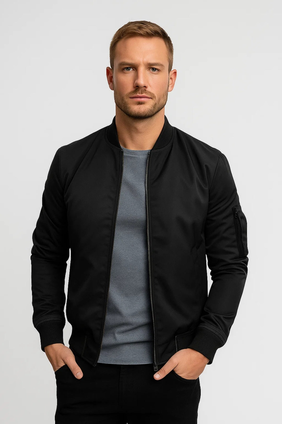 Bomberjack Heren Comfortabel Met Rits All-Season Warmte - StudioMarella