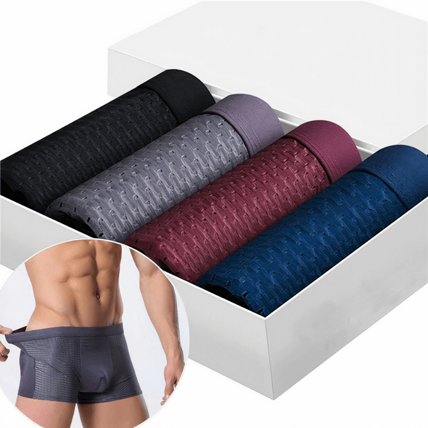 Bamboe Boxershorts Heren 4-Pack Ademend en Comfortabel