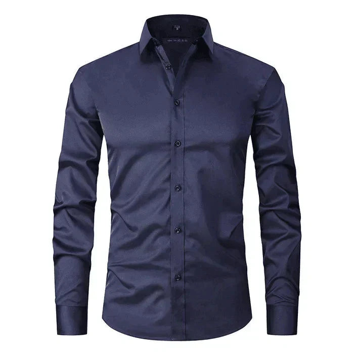 Heren Overhemd Wit Klassiek Stijl Dirk Design
