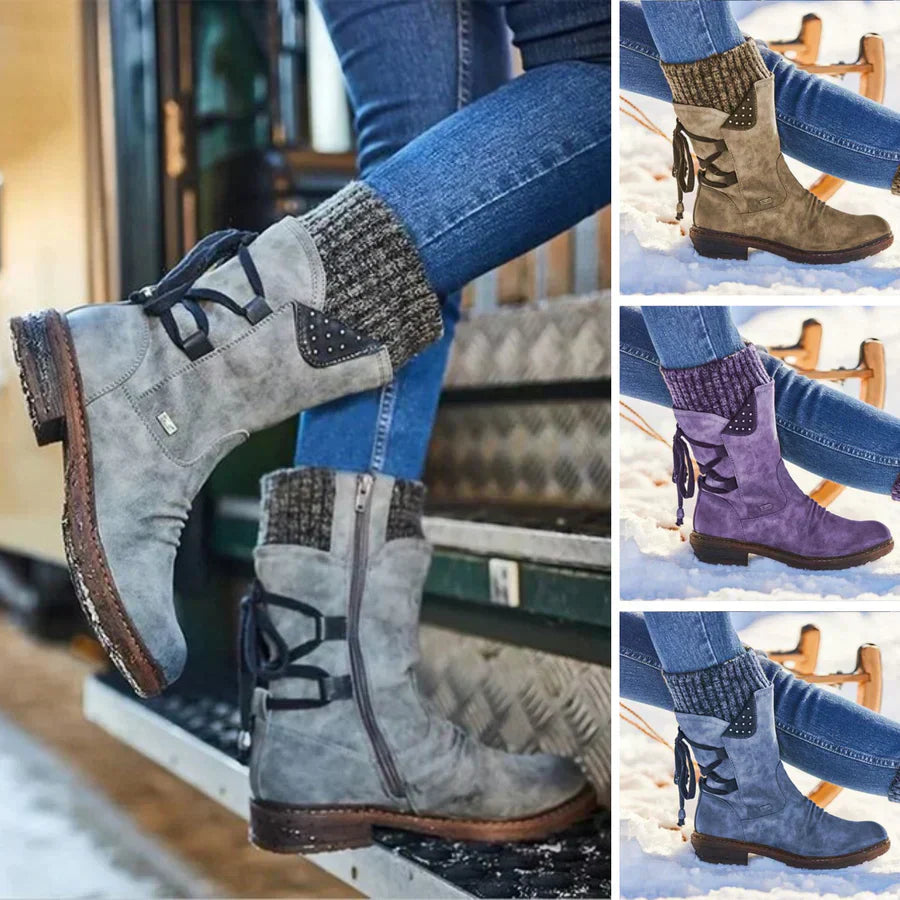 Dames Winterlaarzen Waterdicht Met Antislip Zool Warm