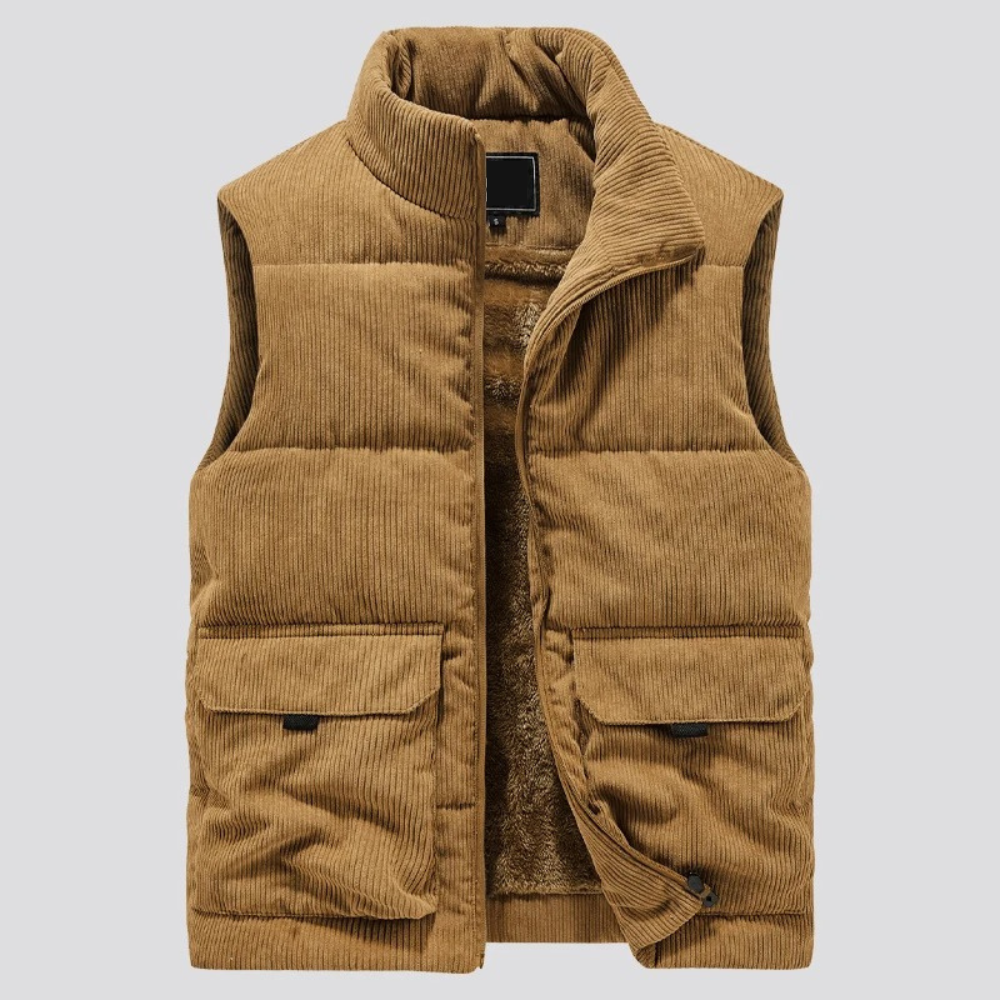 Heren Corduroy Vest Warm en Stijlvol voor de Winter - StudioMarella