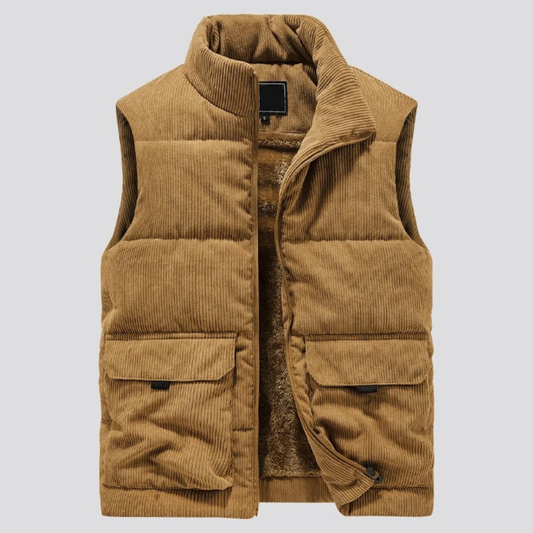 Heren Corduroy Vest Warm en Stijlvol voor de Winter - StudioMarella