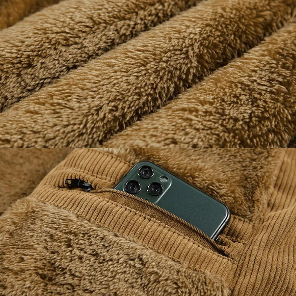 Heren Corduroy Vest Warm en Stijlvol voor de Winter