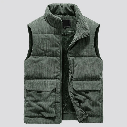 Heren Wintervest Corduroy Warm en Comfortabel
