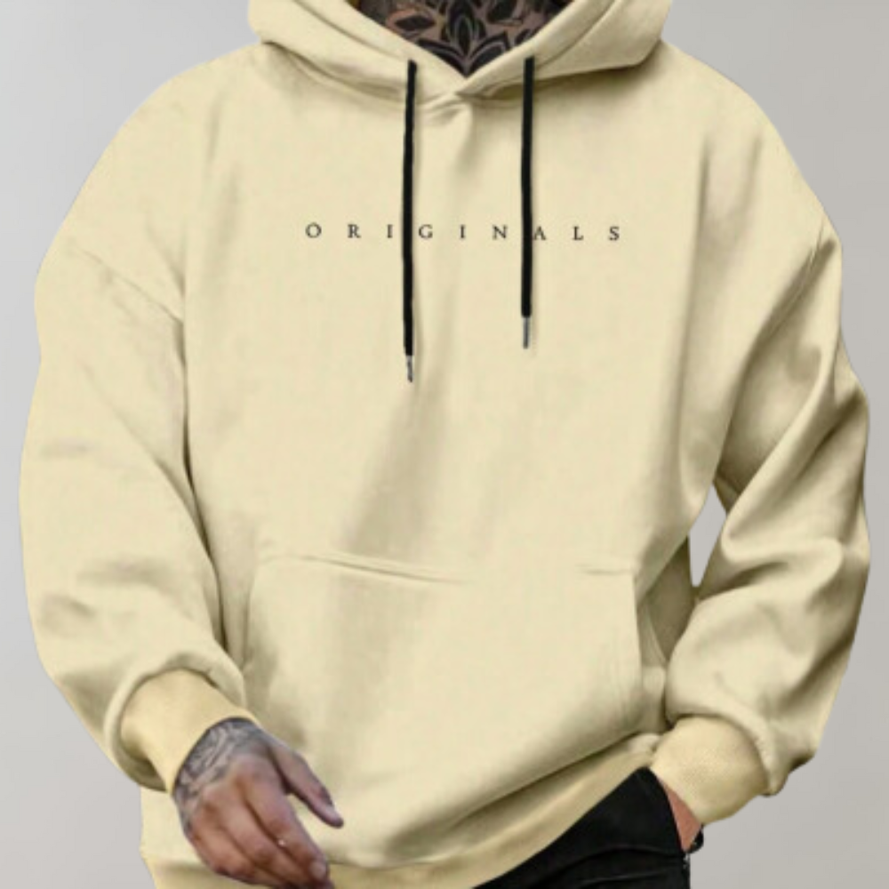 Heren Hoodie Loose Fit – Casual Sweatshirt met Minimalistisch Design