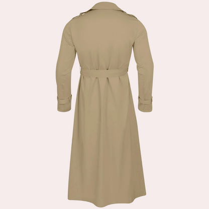 Heren Trenchcoat Dubbelrijig met Riemsluiting Klassiek en Duurzaam