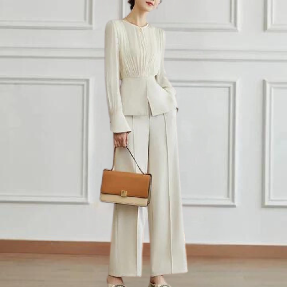 Damesset 2-delig Elegante Jurk Broek Moderne Stijl
