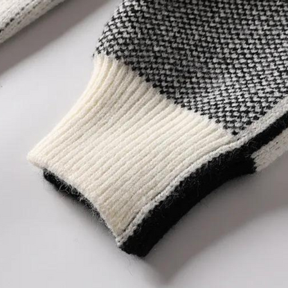 Heren Trui Gebreid Dikke Stof Geometrisch Patroon Comfortabel