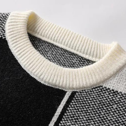 Heren Trui Gebreid Dikke Stof Geometrisch Patroon Comfortabel