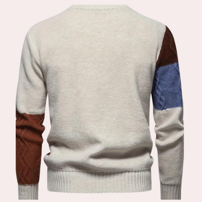 Heren Trui Gebreid Ronde Hals Slim Fit Herfst Winter