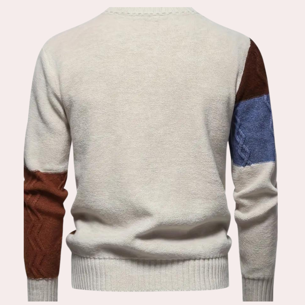 Heren Trui Gebreide Ronde Hals Slim Fit Winter