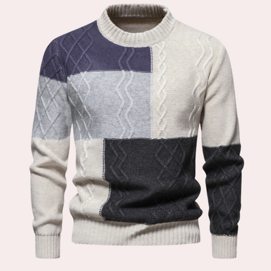 Heren Trui Gebreide Ronde Hals Slim Fit Winter - StudioMarella