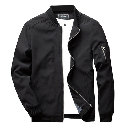 Heren Jasje Slim Fit Stijlvol Zwart Design