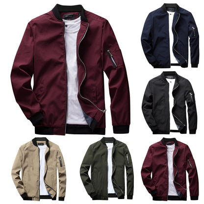 Heren Jasje Slim Fit Stijlvol Zwart Design