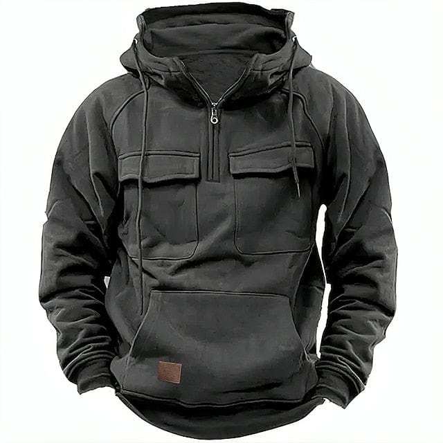 Alvaro Fleece Jacket met Kap en Mengweefsel Fodera - StudioMarella