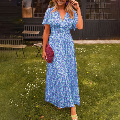 Camille | Lange Jurk Dames met V-hals voor Feestelijke Kleding 4