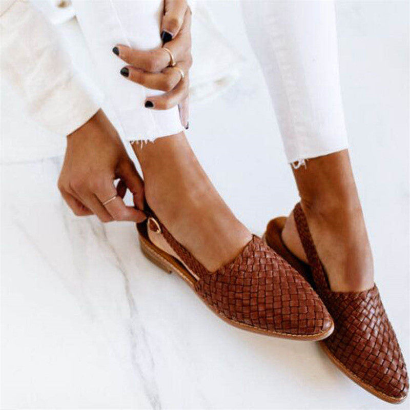 Rode Slingbacks Gevlochten Hakken voor Dames - StudioMarella