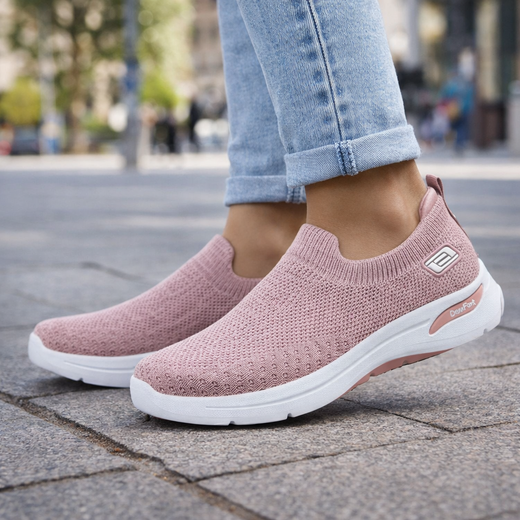 Dames Comfortschoenen Orthopedisch Slip-on Zacht Leer