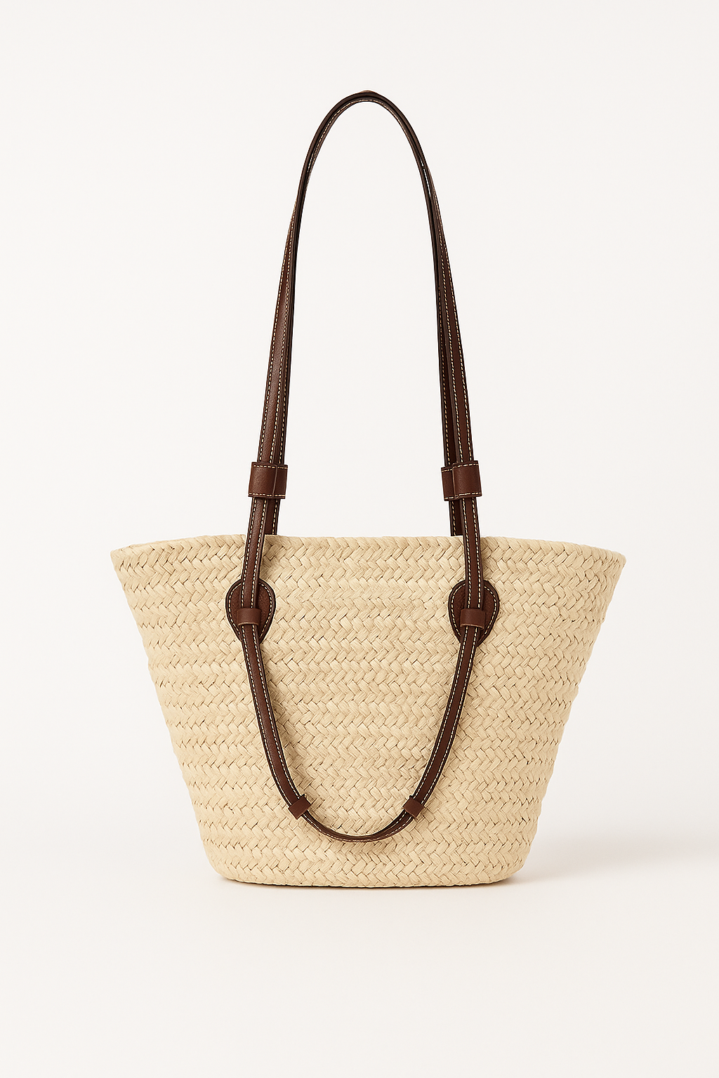 Grote Raffia Schoudertas voor Dames Harper Stijl - StudioMarella