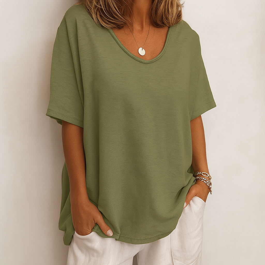 Vrouwen T-Shirt van Katoen Luchtig en Comfortabel - StudioMarella