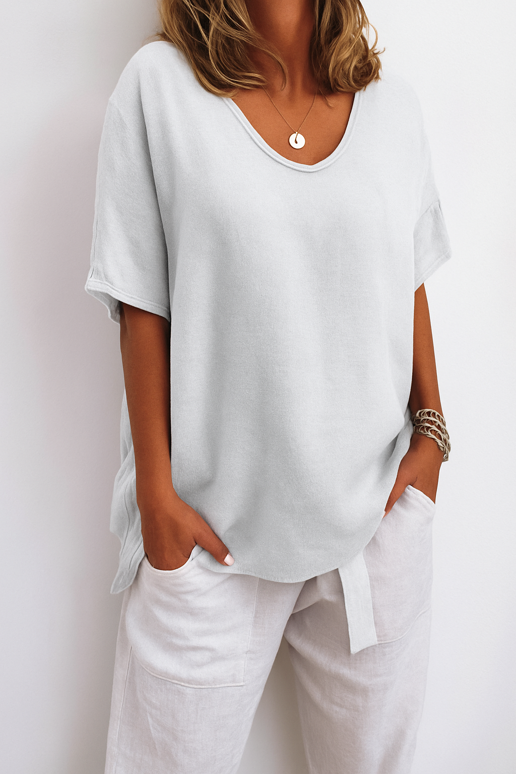 Vrouwen T-Shirt van Katoen Luchtig en Comfortabel