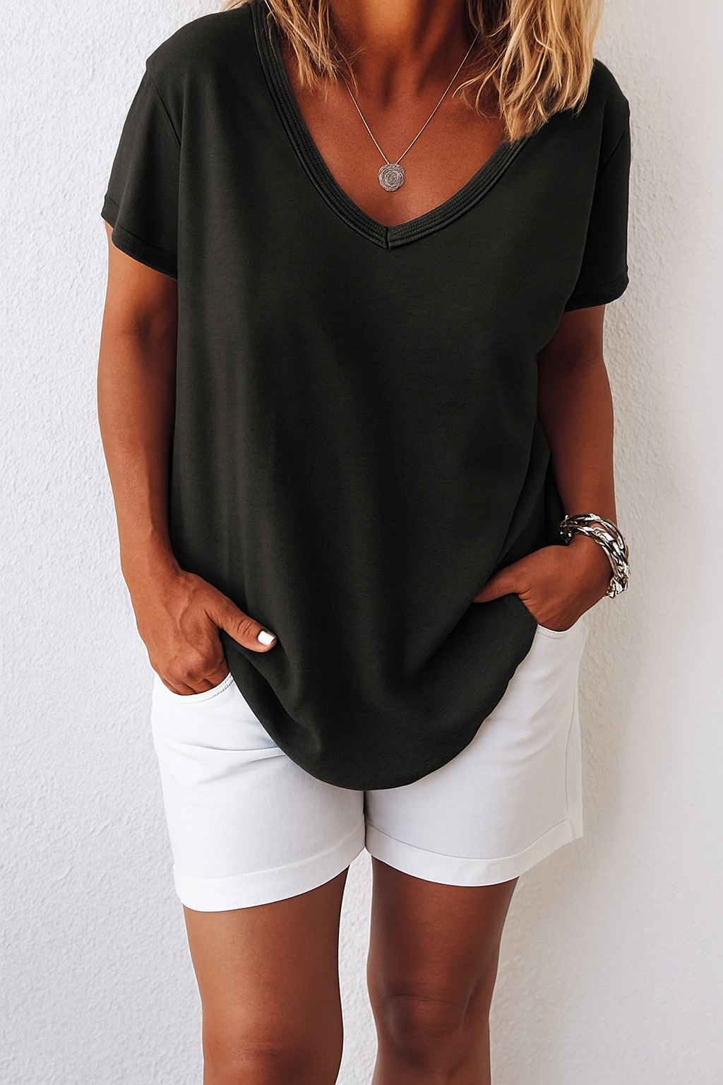 Vrouwen T-Shirt van Katoen Luchtig en Comfortabel
