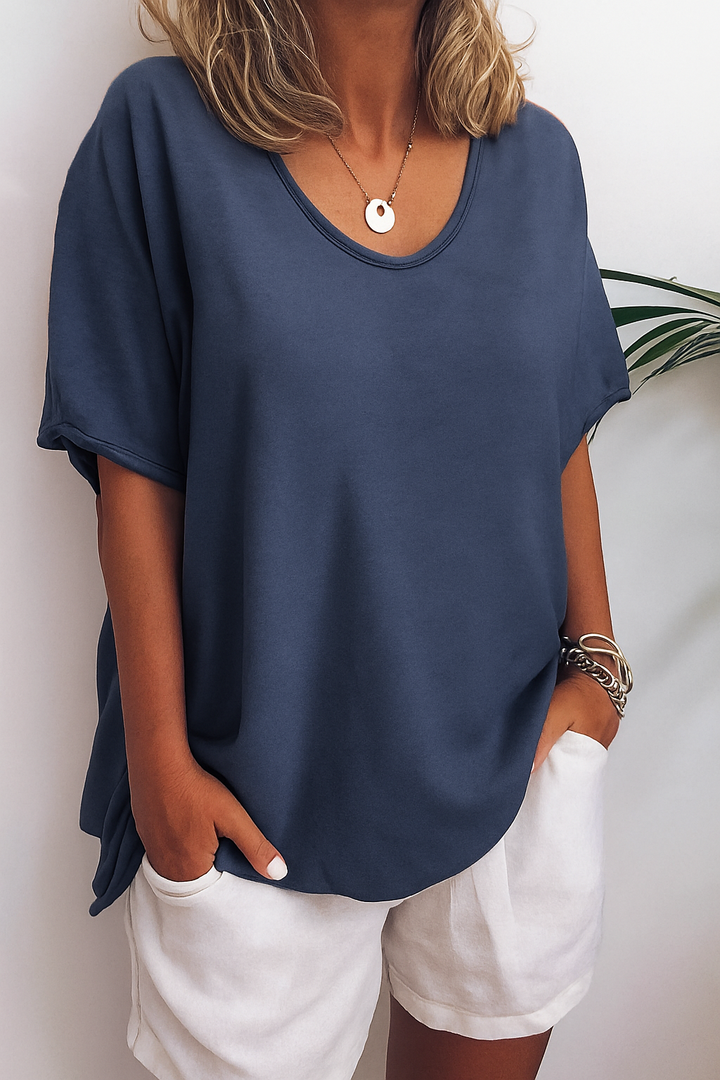 Vrouwen T-Shirt van Katoen Luchtig en Comfortabel