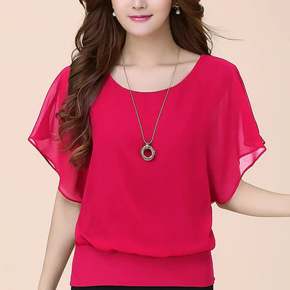 Vrouwen Blouse Aurora Chiffon LenteMode - StudioMarella