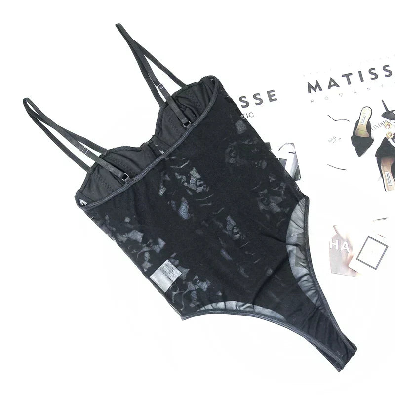 Corset Broekpak met Geborduurde Details