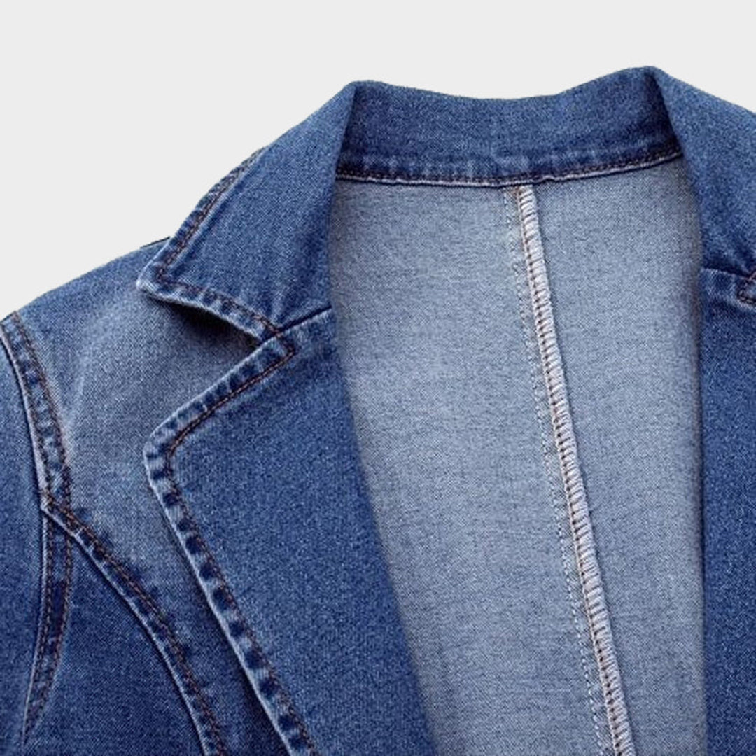 Dames Jeansjasje Blazer Moderne Denim Look