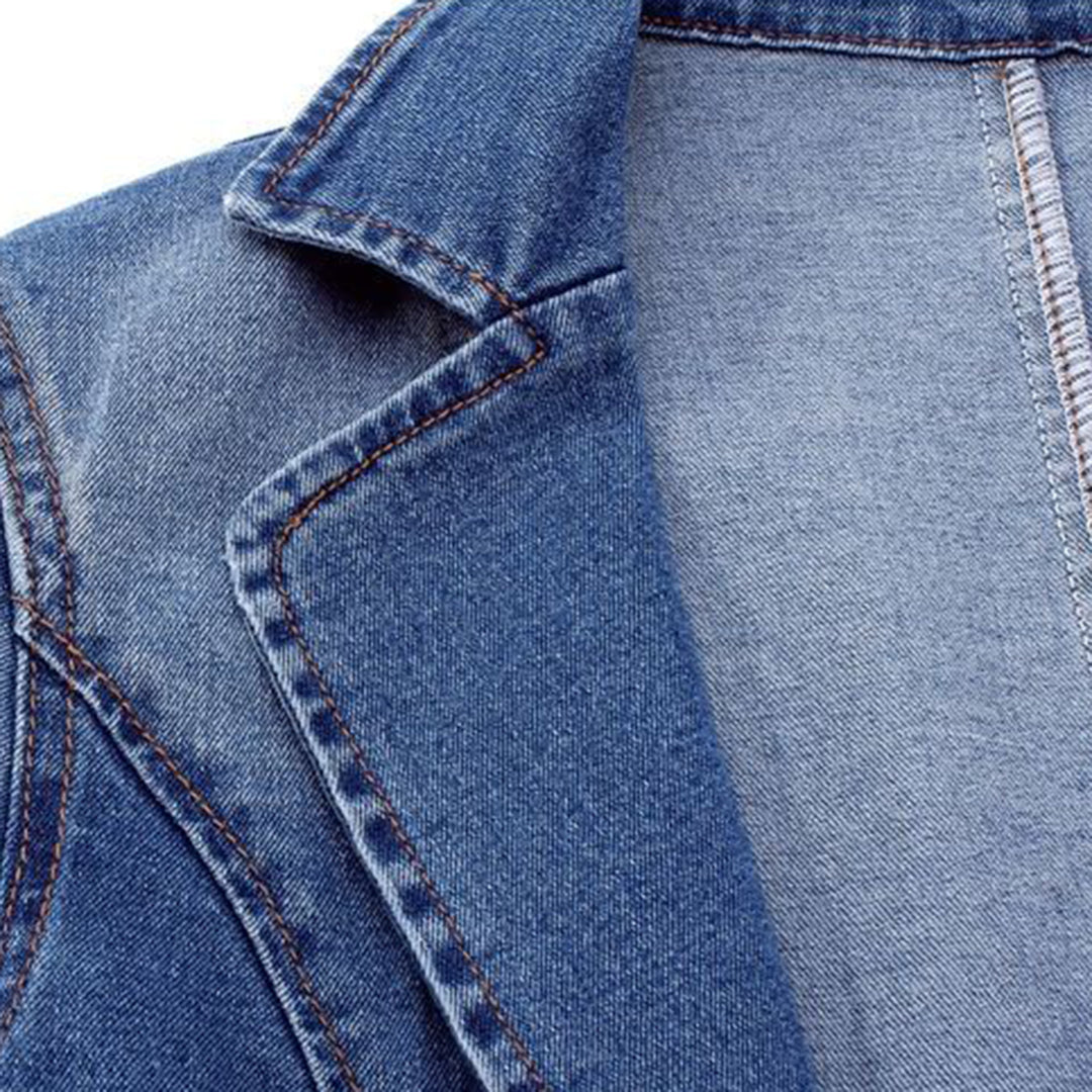 Dames Jeansjasje Blazer Moderne Denim Look