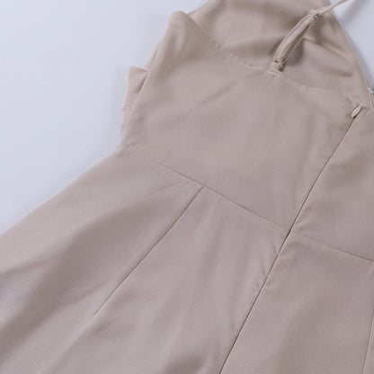 Jurk Maxi Elegance Hoge Split Lange Mouw