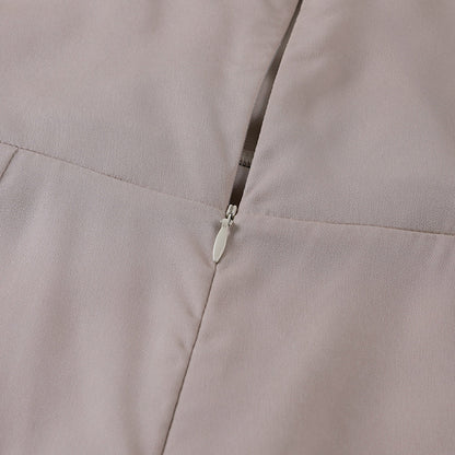 Jurk Maxi Elegance Hoge Split Lange Mouw