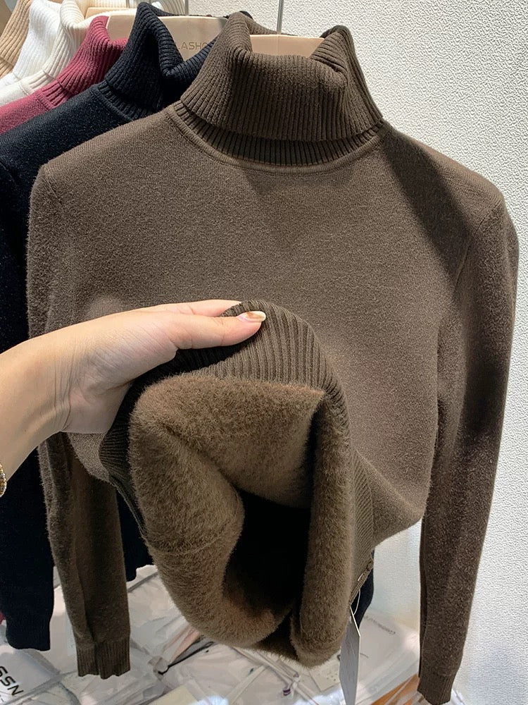 Dames Coltrui Zacht Kasjmier Oversized Warme Wintertrui