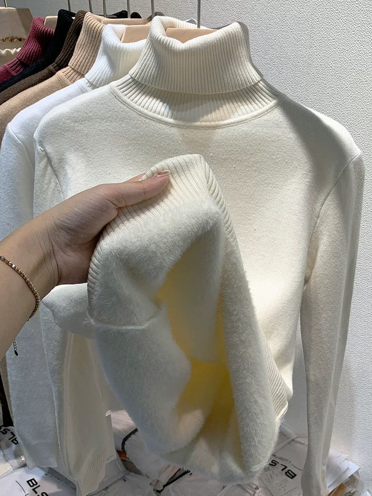 Dames Coltrui Zacht Kasjmier Oversized Warme Wintertrui
