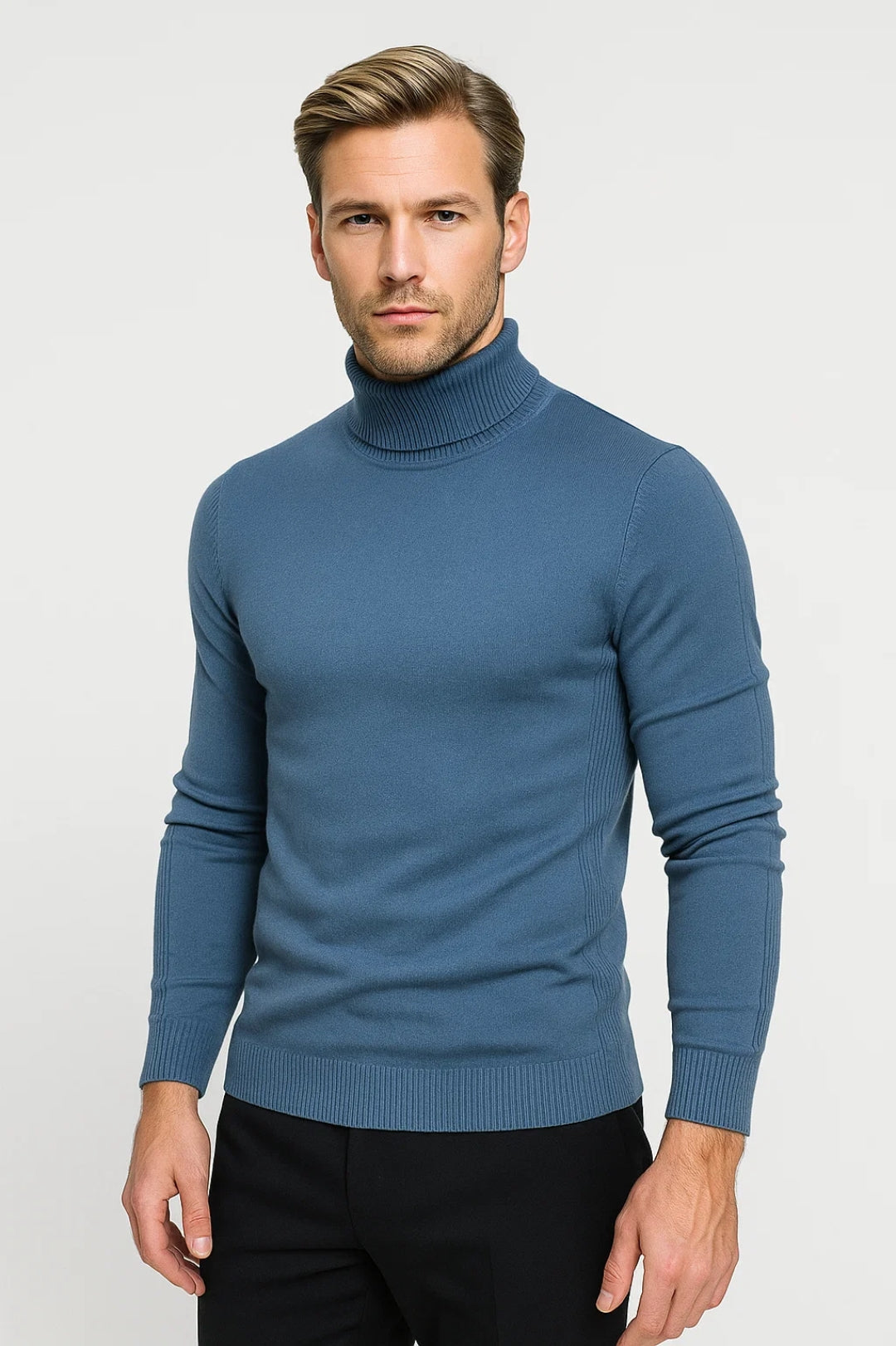 Coltrui Heren Slim Fit Hoge Kraag Casual - StudioMarella
