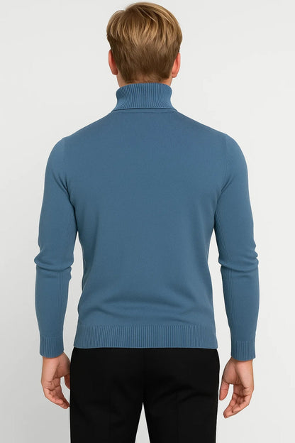 Coltrui Heren Slim Fit Hoge Kraag Casual