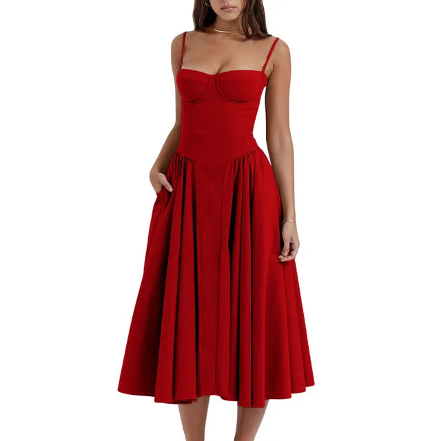Vrouwen A-lijn Jurk Zomerjurk Elegant La Bella Moda