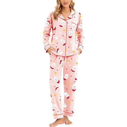 Cora Dames Pyjama | Zachte Katoen, Feestelijk Ontwerp 4