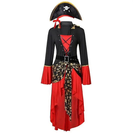 Piratenkostuum Dames Elegant Halloween Feestjurk - StudioMarella