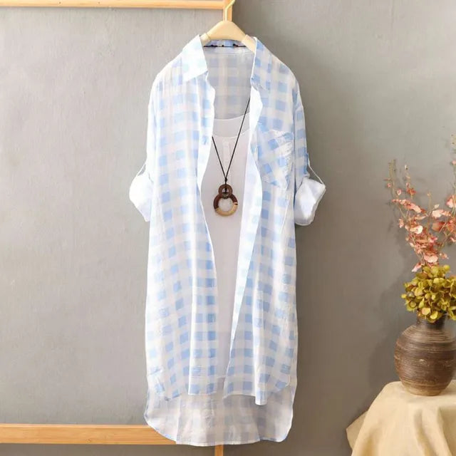 Witte Blouse Elegante Zomerjurk Voor Vrouw