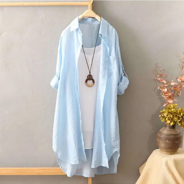 Witte Blouse Elegante Zomerjurk Voor Vrouw - StudioMarella