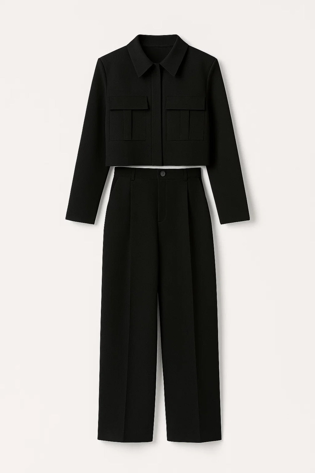 Cropped Blazer Set Klassieke Stijl Timeless Design