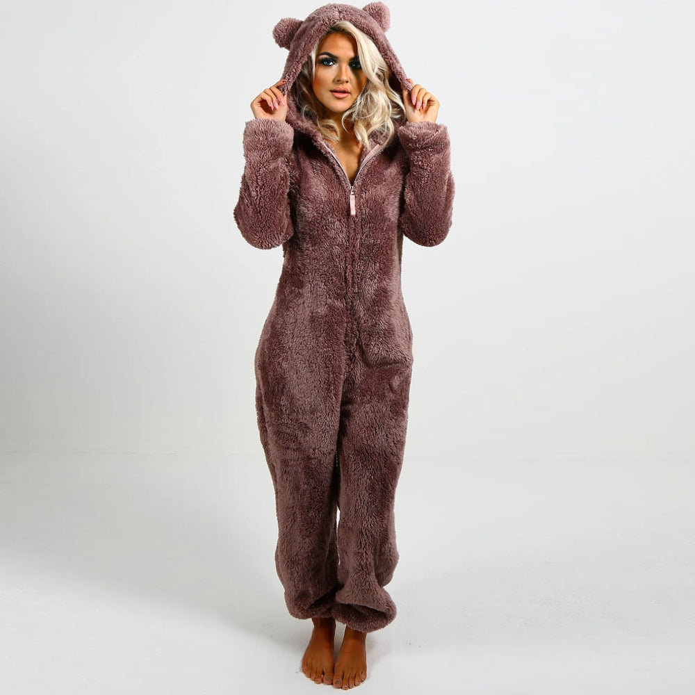 Cuddle Volwassenen Fleece Onesie | Superzacht met Berenoortjes 7