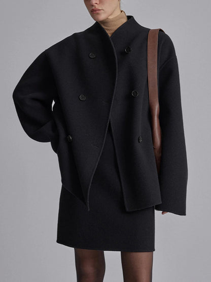 Cynthia | Dames Jas Winter - Elegante Erwtenjas met Opstaande Kraag 8