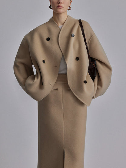 Cynthia | Dames Jas Winter - Elegante Erwtenjas met Opstaande Kraag 9