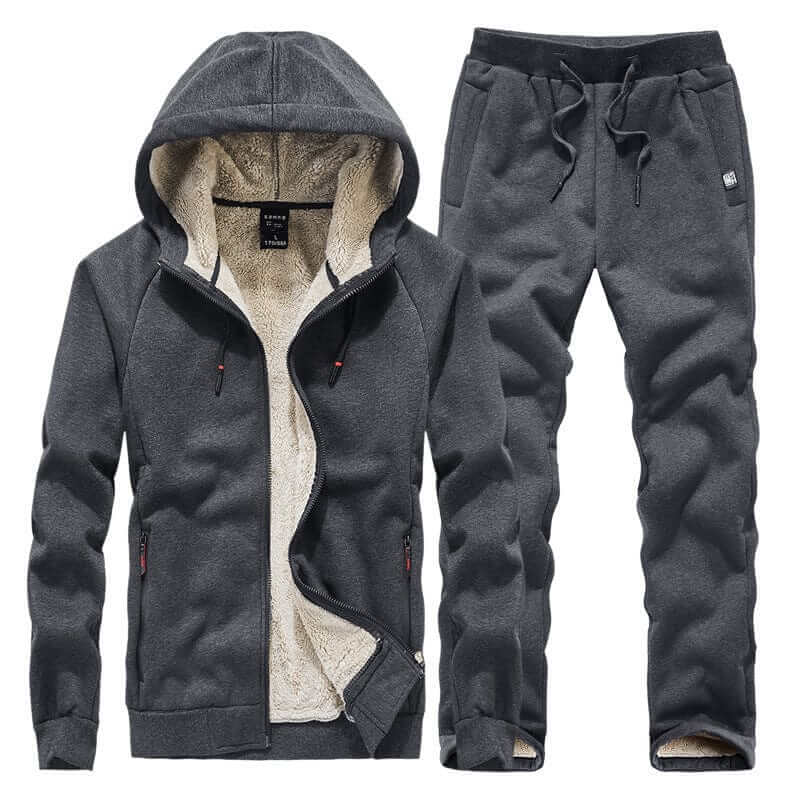 Heren Fleece Trainingspak Warm en Comfortabel Sportset - StudioMarella